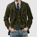 Elias - Langärmelig Jacke Und Knöpfe Westen Set