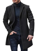Carl - Langärmelig Reverskragen Trenchcoat Mit Schaltflächen