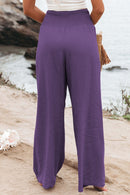 Zophia – Locker geschnittene Hose mit hoher Taille Taschen und weitem Bein