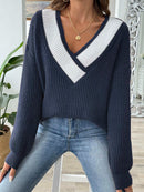 Ylva - Bequemer lockerer Pullover mit langen Ärmeln
