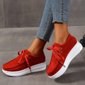 Hanna - Bequeme dicke Wildlederschuhe mit rutschfester Sohle