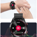 HealthEase - Intelligente Uhr mit rundem Ziffernblatt und Herzfrequenz Schlaf und Fitness Tracking Anzeige