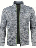 Anselm - Langärmelig Schlanke Passform Jacke Mit Reißverschluß