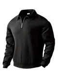 Anselm - Bequemer Langärmelig Reißverschluss Kragen Pullover