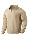 Anselm - Bequemer Langärmelig Reißverschluss Kragen Pullover