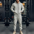 Romeo –Zweiteiliges Set mit Reißverschluss Kapuzenpullover und Kordelzughose