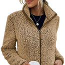 Mia - Warme Langärmelig Vlies Jacke Mit Taschen