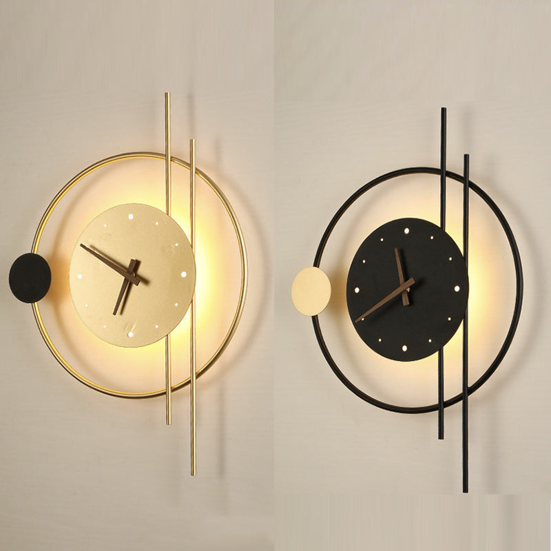 Moderne LED-Wanduhr für stilvolle Beleuchtung