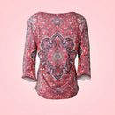 Dahlia - Boho Elegance Top Mit Langen Ärmeln