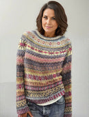 Isabella - Bunt Bedruckter Pullover Für Stilvolle Wärme