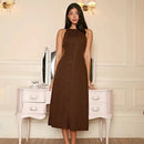 Anna - Elegantes Hemdkleid mit Knöpfen und Seitentaschen für einen raffinierten Look