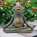 ZenFrog – Meditierende Frosch-Gnom-Statue für die Gartendekoration im Innen- und Außenbereich