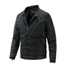 Louis - Langärmelige Stehkragenjacke mit Reißverschluss und Taschen