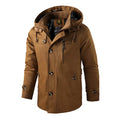 Andreas - Langärmelig Mehrere Taschen Kapuze Jacke Mit Schaltflächen