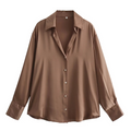 Grete – Lockere Passform Langarmshirt mit Knopfleiste