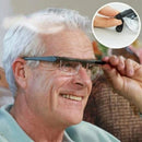 LuxeVision - Brille mit einstellbarem Fokus und Einstellrad für die Korrektur von Nah und Fernsicht
