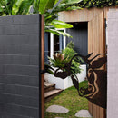 GoatPeek - Piepsende Ziege Kunstwerk mit natürlicher Textur für Garten und Heimdekoration