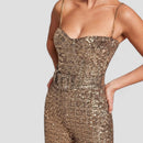 Emily – Stylischer ärmelloser Jumpsuit mit Spaghettiträgern und ausgestelltem Bein