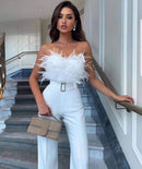 Taissa - Modischer Jumpsuit mit Röhrenoberteil und ärmellosem Gestaltung