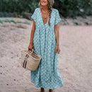 Isla – Stilvolles Bohemian Kleid Mit V Ausschnitt