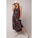 Juna – Modernes Maxikleid mit verstellbaren Trägern und Blumenprint