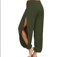 Sophia – Lockere Passform Hohe Taille weites Bein Hosen mit stylischen Schlitzen