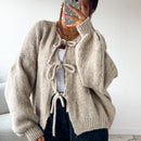 Emilia – Warme Langarm Strickjacke mit lockerer Passform und Rundhalsausschnitt
