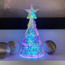 GlowPrism – 3D holografischer Weihnachtsbaum mit Fernbedienung und USB Bedienung