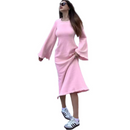 Greta – Elegantes rückenfreies Maxikleid mit langen Ärmeln