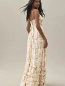 Grace - Stylisches Maxikleid mit hohem Schlitz und floralen Prints
