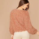 Tabea - Bequemer Rundhalsausschnitt mit langen Ärmeln Warmer Pullover
