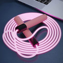 FlashRope - LED Springseil Verstellbares leuchtendes Fitnessseil mit ergonomischen Griffen und Taschenlampe