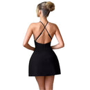 Ulrike - Modisches Neckholder Minikleid ohne Ärmel mit verstellbarem Träger