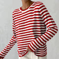 Cornelia – Eleganter Streifenpullover mit Rundhalsausschnitt und langen Ärmeln