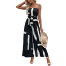 Tabea – Stylischer Of Schulter Jumpsuit mit weitem Bein und Taschen