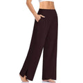 Eliana – Stylische Yogahose mit hohem Bund Seitentaschen und weitem Beinschnitt
