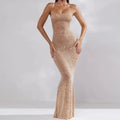 Gerda - Stilvolles ärmelloses langes Maxikleid mit Spaghettiträgern