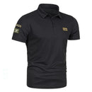 Leo – Klassisches Poloshirt mit Knopfleiste und Ärmelpatch-Detail