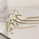 Lina - Ohrringe Kettenschleife mit luxuriösem Gold Oberfläche