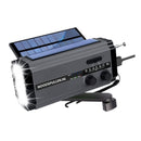 LightRidge – Tragbares handbetriebenes Radio mit Taschenlampe und Alarm