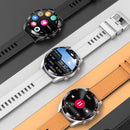 HealthEase - Intelligente Uhr mit rundem Ziffernblatt und Herzfrequenz Schlaf und Fitness Tracking Anzeige