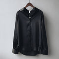 Celina – Langarmshirt mit Umlegekragen und Knopfverschluss