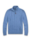 Ben - Warmer Langärmelig Reißverschluss Kragen Strickpullover