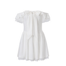 Clara – Modisches Schulterfrei Minikleid mit Schleifendesign