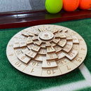 PuzzleCore - Holzpuzzle Kompliziertes Ringpuzzle mit lasergravierten Zahlen und Präzision