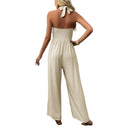 Jasmin – Lässiger Jumpsuit mit Knopfleiste vorne und V Ausschnitt und Taschen