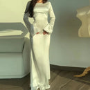 Julia – Lässiges Maxikleid mit Rundhalsausschnitt und verstellbarem Taillendetail