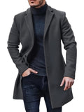 Carl - Langärmelig Reverskragen Trenchcoat Mit Schaltflächen