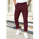 Elias – Lässige Schlanke Passform Hose mit Taschen und bequemem Bund