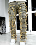 Jadec – Slim Fit Stacked Jeans mit konisch zulaufendem Bein und stylischem Lagenlook